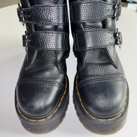 Dr. Martens Black Boots with Floral Buckles - Picture 6 of 6